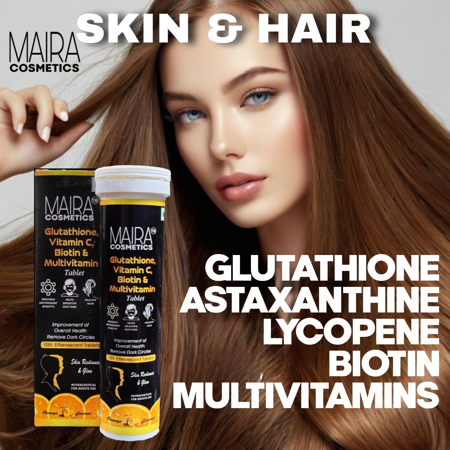 GLUTATHIONE | BIOTIN AND MULTI-VITAMINS TABLETS
