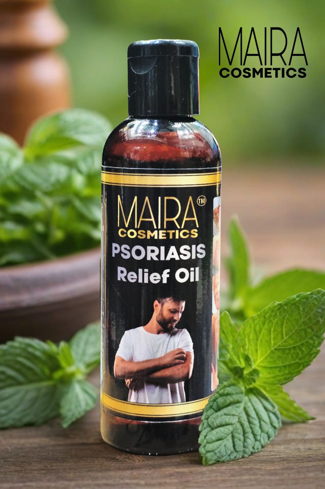 Psoriasis Relief Oil label